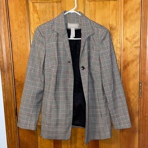 Plaid Liz Claiborne blazer jacket